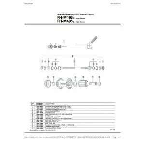 1 Corps De Roue Libre SHIMANO Y3C598020 FH-M495 Complete Freewheel Body 5 1 Corps De Roue Libre SHIMANO Y3C598020 FH-M495 Complete Freewheel Body – Image 3