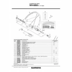 1 Corps De Roue Libre SHIMANO Y49398060 WH-6800-R Ultegra Complete Freewheel Body -Promos Vélo Boutique 1 corps de roue libre shimano y49398060 wh 6800 r ultegra complete freewheel body 2