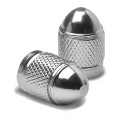 2 Bouchons De Valve BIKE PARTS Caps Shrader Argent