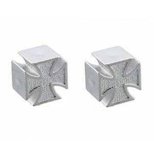 2 Bouchons De Valve TRIK TOPZ Croix De Fer Caps Shrader Argent 3 2 Bouchons De Valve TRIK TOPZ Croix De Fer Caps Shrader Argent