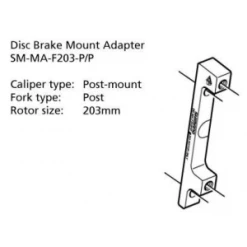 Adaptateur De Frein SHIMANO PM/PM 203mm Postmount -Promos Vélo Boutique adaptateur de frein shimano pmpm 203mm postmount 1