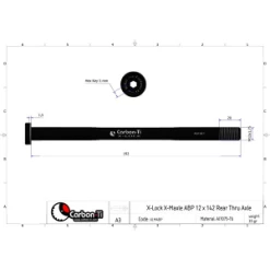 Carbon-Ti Axe De Cadre CARBON TI X-Lock X-Maxle ABP 192mm ((Trek, Devinci Split Pivot)) -Promos Vélo Boutique axe de cadre carbon ti x lock x maxle abp 192mm trek 2014 2016 2