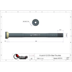 Carbon-Ti Axe De Cadre CARBON TI X-Lock X12 12x142mm (159mm) (Cannondale Cube Specialized Canyon) -Promos Vélo Boutique axe de cadre carbon ti x lock x12 12x142mm 159mm cannondale cube specialized canyon 1