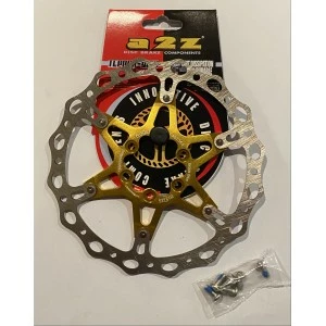 Disque De Frein A2Z Teppan-Yaki Oval 160mm 6 Trous Or 3 Disque De Frein A2Z Teppan-Yaki Oval 160mm 6 Trous Or