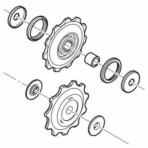 Galets De Dérailleur SHIMANO ULTEGRA RD-6700 10 Vitesses 4 Galets De Dérailleur SHIMANO ULTEGRA RD-6700 10 Vitesses – Image 2