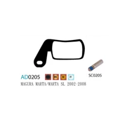 Plaquettes ASHIMA AD0205-SM Semi Metal MAGURA Marta Marta SL 2002/2008 -Promos Vélo Boutique plaquettes ashima ad0205 sm semi metal magura marta marta sl 20022008 1