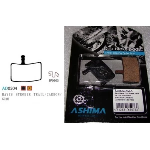 Plaquettes ASHIMA AD0504-SM Semi Metal HAYES Stroker Trail / Carbon / Gram 3 Plaquettes ASHIMA AD0504-SM Semi Metal HAYES Stroker Trail / Carbon / Gram