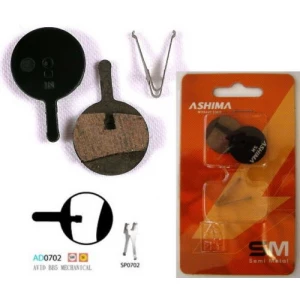 Plaquettes ASHIMA AD0702-SM Semi Metal AVID BB5 Mech. 3 Plaquettes ASHIMA AD0702-SM Semi Metal AVID BB5 Mech.