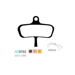 Plaquettes ASHIMA AD0703-SM Semi Metal AVID CODE Avant 2011) 7 Plaquettes ASHIMA AD0703-SM Semi Metal AVID CODE Avant 2011) -Promos Vélo Boutique plaquettes ashima ad0703 sm semi metal avid code 1