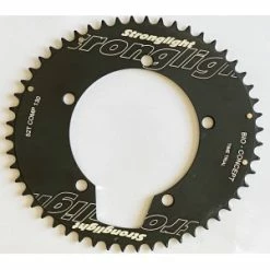 Plateau STRONGLIGHT BIO CONCEPT CT2 130mm 51 Dents Extérieur 10/11v. Noir Oval Time Trial CLM TT