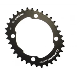 Plateau STRONGLIGHT Osymetric 104mm 34 Dents Noir