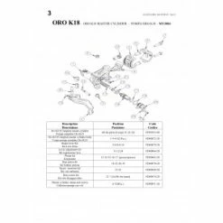 Vis De Réglage Levier FORMULA FD40064-20 ORO K18 K24 Puro Bianco / Lever Adjustement Kit -Promos Vélo Boutique vis de reglage levier formula fd40064 20 oro k18 k24 puro bianco lever adjsutement kit 2